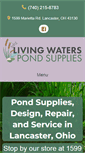 Mobile Screenshot of livingwaterspondscapes.com